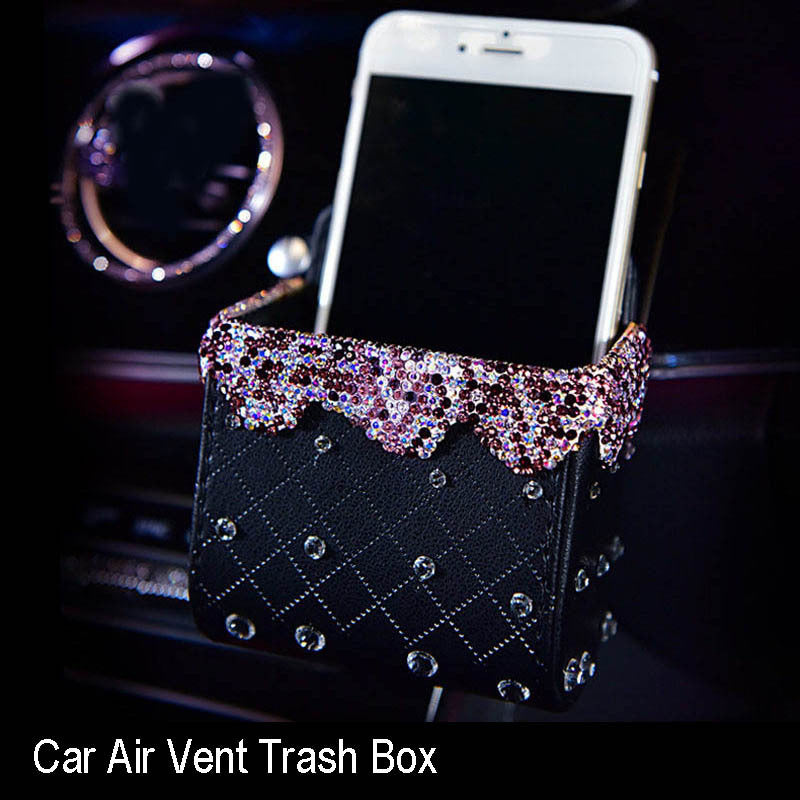 Crystal Diamond Car Accessories – Purple Collection