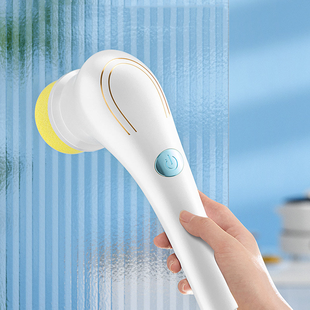 Brosse à vaisselle électrique multifonctionnelle pour la cuisine et la maison, outil de nettoyage pour baignoire, évier, salle de bain, carrelage, perceuse, ensemble de 5 têtes