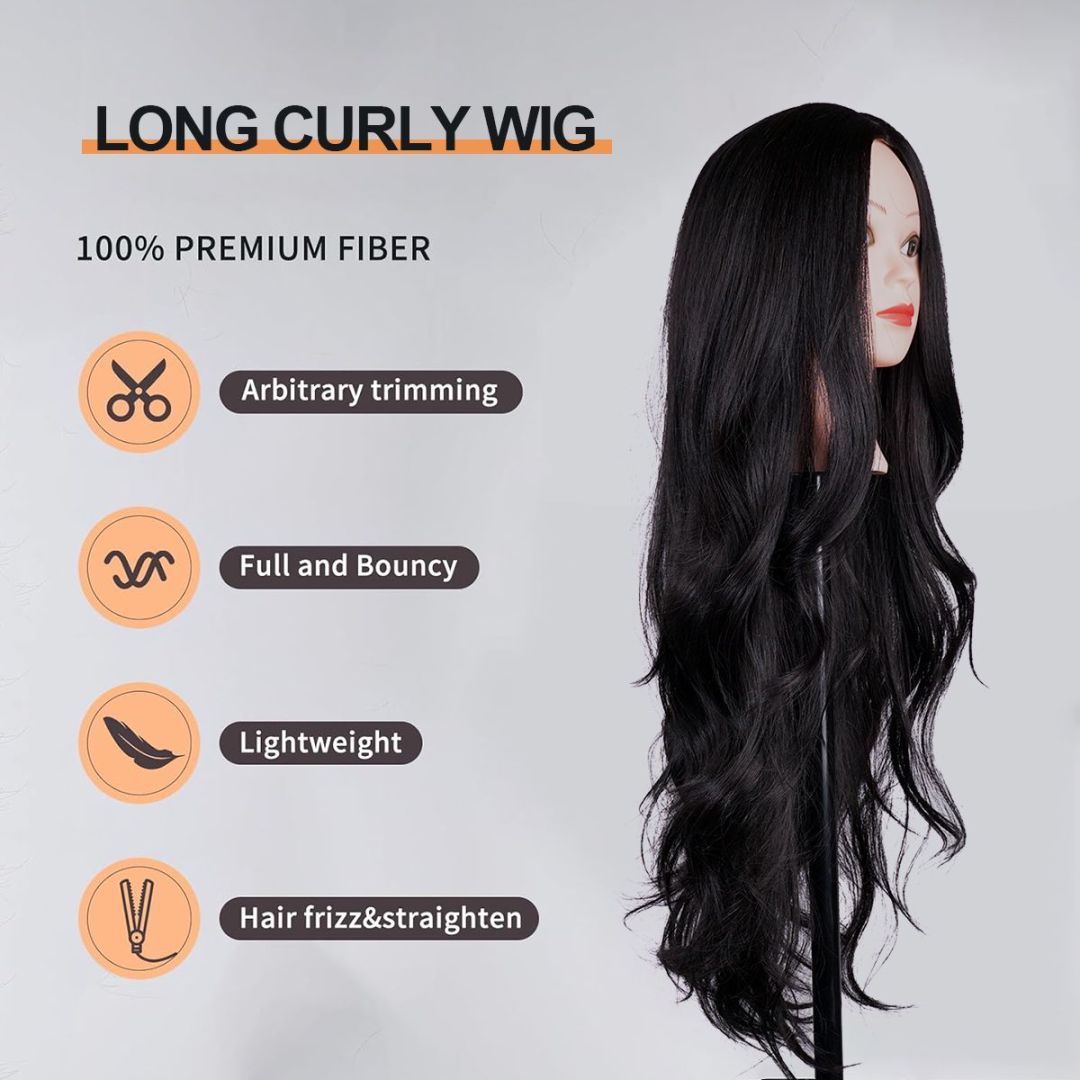 Long Curly Wig 100% Premium Fiber