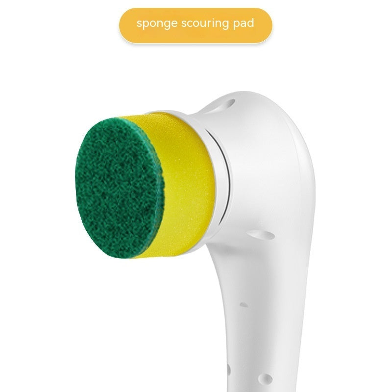 Brosse à vaisselle électrique multifonctionnelle pour la cuisine et la maison, outil de nettoyage pour baignoire, évier, salle de bain, carrelage, perceuse, ensemble de 5 têtes