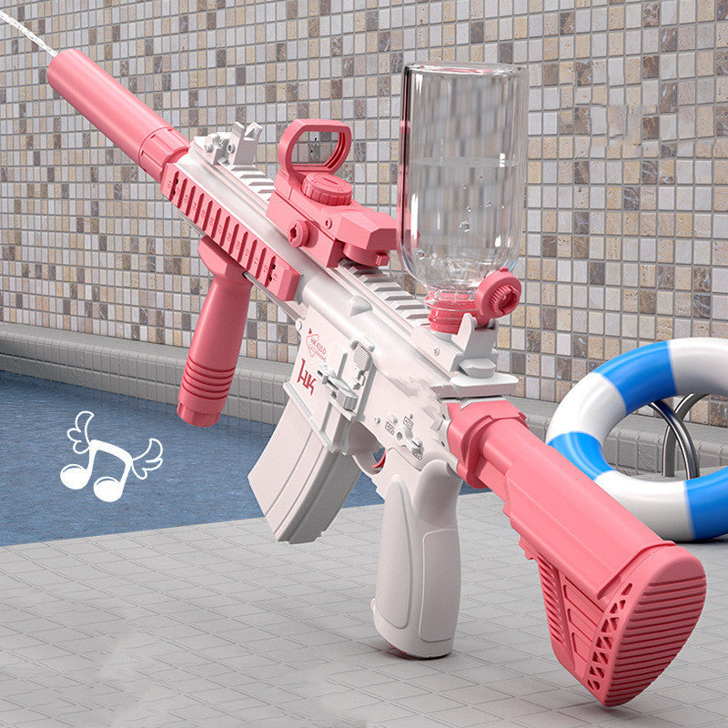 Pistolet à eau électrique entièrement automatique d'été, rechargeable, longue portée, tir continu, jeu de fête, cadeau pour enfants