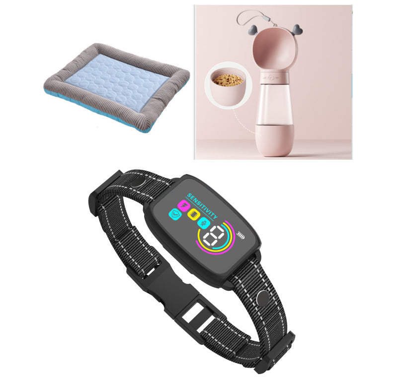 Intelligentes automatisches Anti-Bell-Hundehalsband, wiederaufladbarer Bellstopper, Stoppen Sie das Bellen, HD-Digitalanzeige, IP67, wasserdichtes Halsband für Hunde, Haustierprodukte