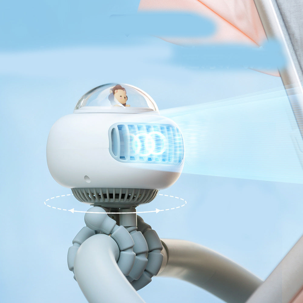 Ultra-Safe Stroller Fan for Kids