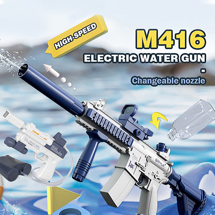 Pistolet à eau électrique entièrement automatique d'été, rechargeable, longue portée, tir continu, jeu de fête, cadeau pour enfants