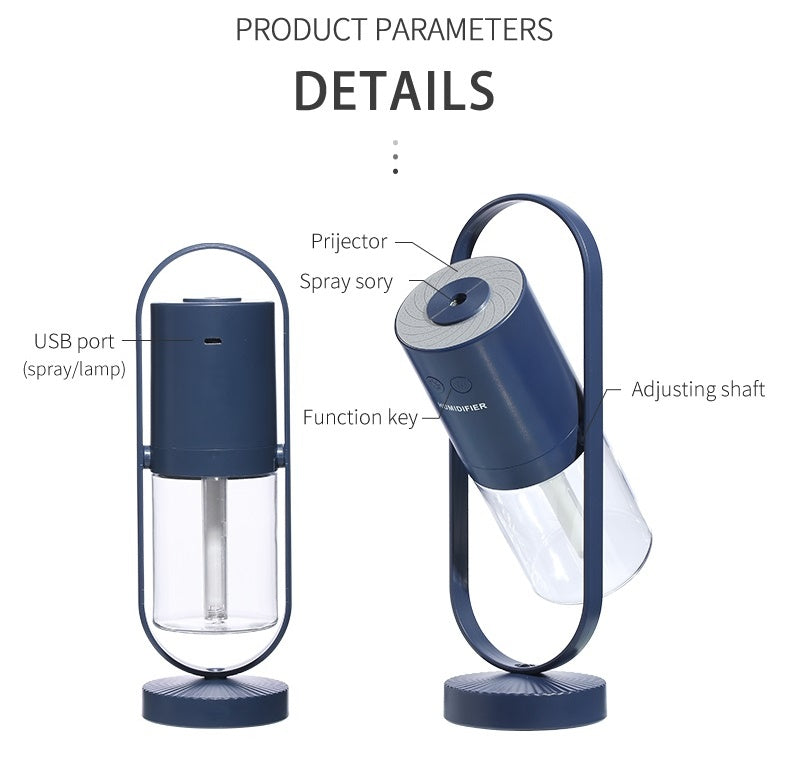 USB Mini Humidifier – Quiet Mist Air Purifier