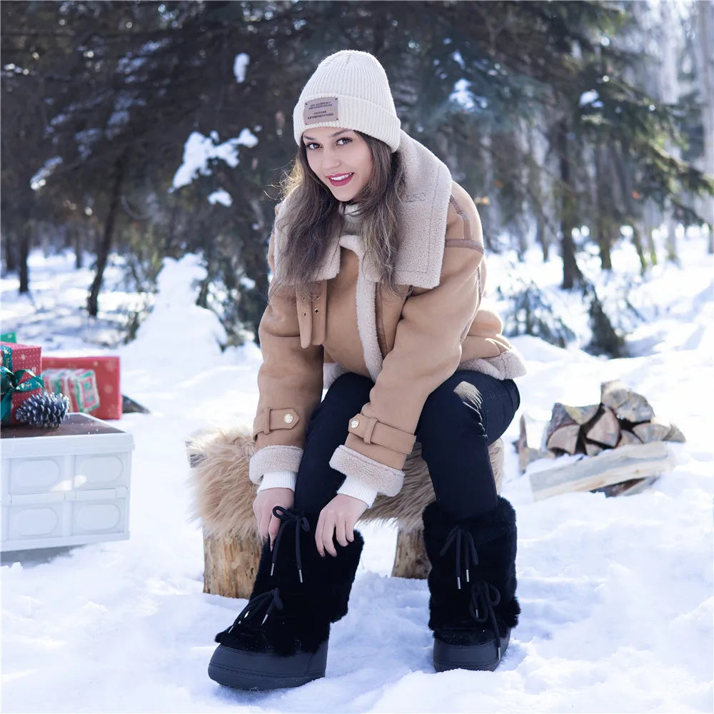 PANTOUFLE BOTTES DE NEIGE FEMME