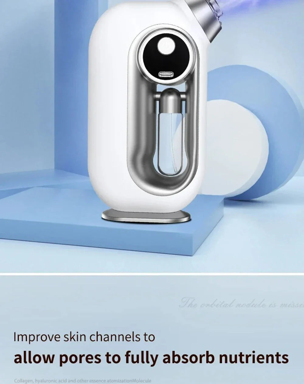 Pulvérisateur de brume hydratant pour la peau du visage, aérographe, nettoyage en profondeur du visage, injecteur d'oxygène, compresseur de brosse à Air sans fil