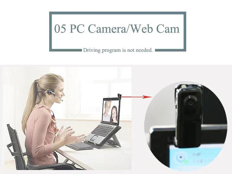 Mini caméra révélatrice HD pour la maison et le bureau, support de caméscope corporel, enregistrement vidéo portable, caméra de sécurité nounou, petite voiture de sport, webcam DVR