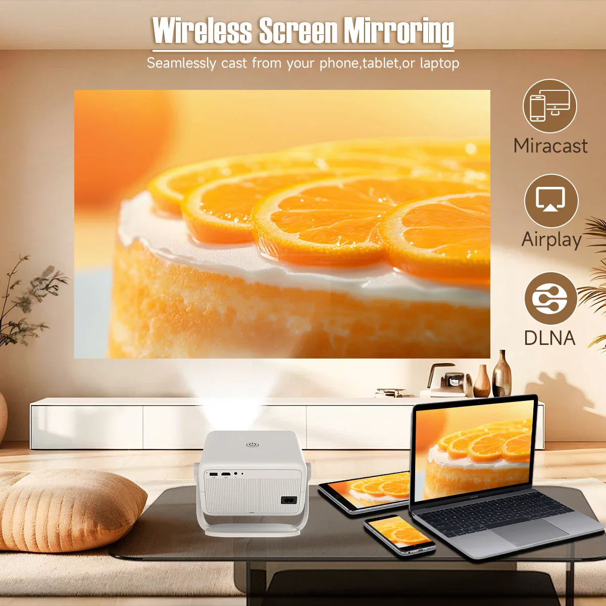 Magcubic – projecteur natif 1080P 650ANSI 4K Android11 L018, avec Correction automatique du Keystone, mise au point, Wifi6 BT5.2, film Portable pour l'extérieur