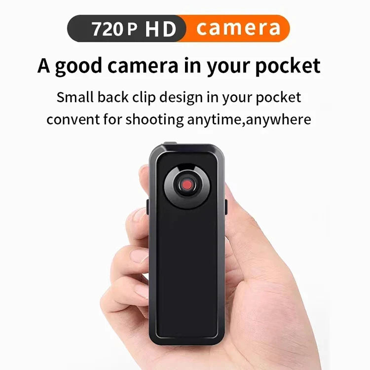 Mini caméra révélatrice HD pour la maison et le bureau, support de caméscope corporel, enregistrement vidéo portable, caméra de sécurité nounou, petite voiture de sport, webcam DVR