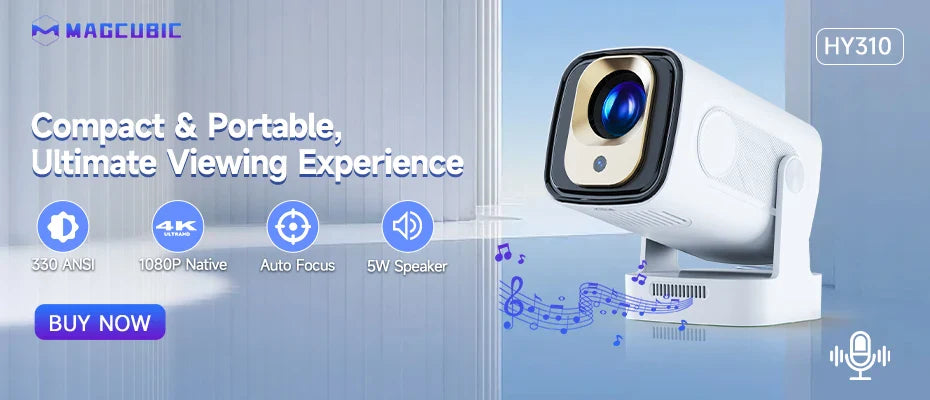 Magcubic – projecteur natif 1080P 650ANSI 4K Android11 L018, avec Correction automatique du Keystone, mise au point, Wifi6 BT5.2, film Portable pour l'extérieur