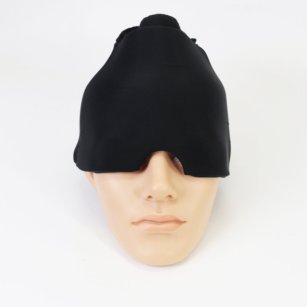 Hut zur Linderung von Migräne, Kältetherapie, Produkte zur Linderung von Migräne, bequeme Kopfwickel, Eisbeutel, Augenmaske für geschwollene Augen