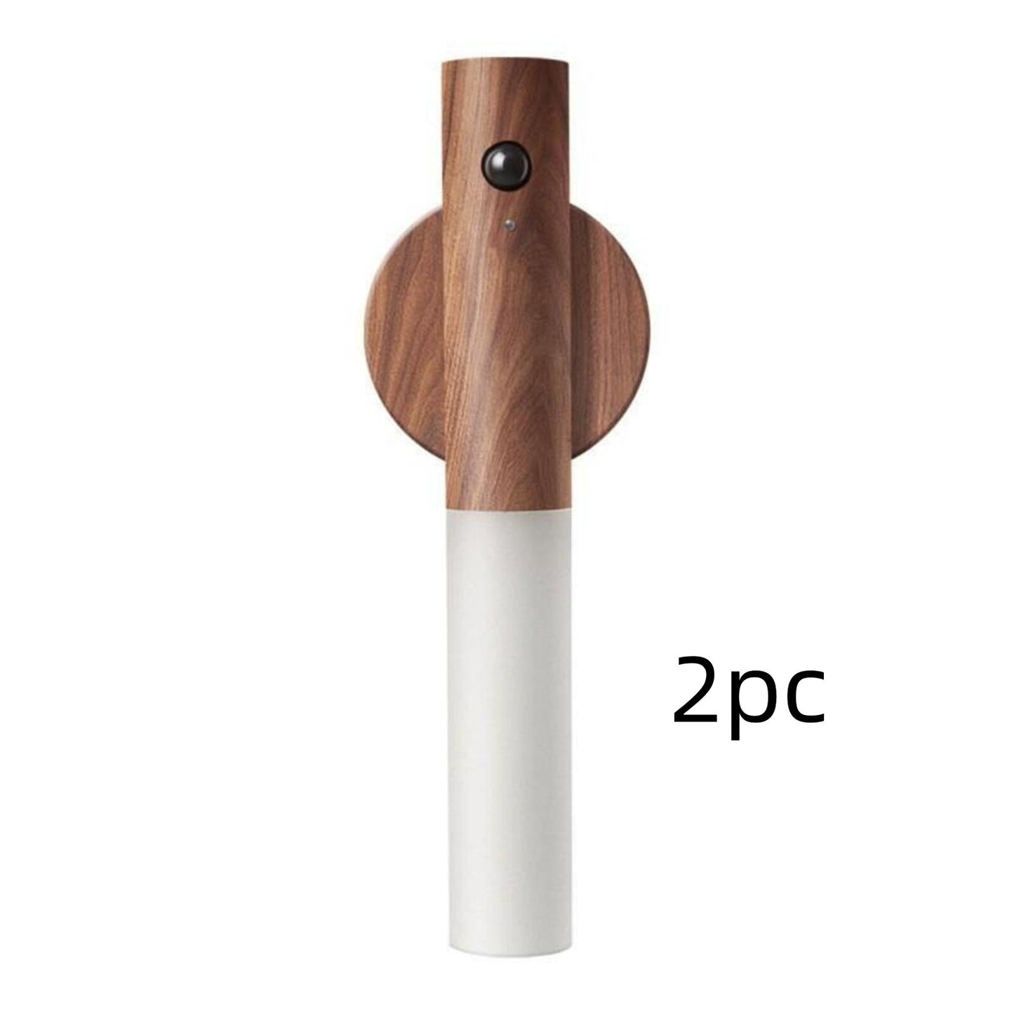 Veilleuse à détecteur de mouvement – Applique murale LED rechargeable en bois