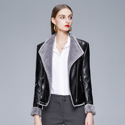 Manteau grande taille coupe slim coréen pour femme, automne-hiver, Kafrandi, disponible en grande taille, avec fourrure en coton et une fourrure