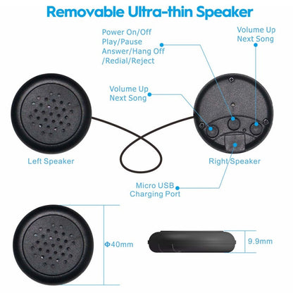 Bluetooth-Headset mit Tier-Stirnband, Schlafmaske 