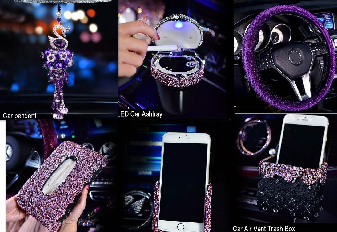 Crystal Diamond Autozubehör – Lila Kollektion
