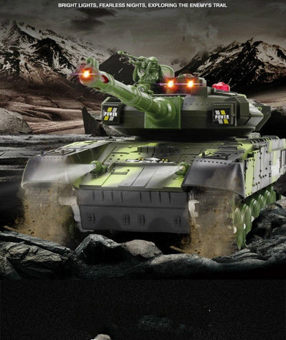 Ferngesteuertes Panzer-Spielzeugauto kann Ketten-Geländefahrzeug starten