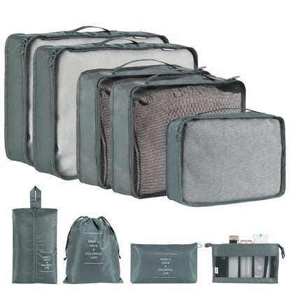 9-teiliges Aufbewahrungstaschen-Set – Reise- &amp; Haushalts-Organizer