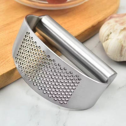 Stainless Steel Manual Garlic Press – Multifunctional Kitchen Tool
