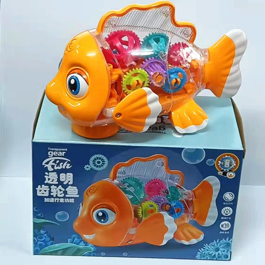 Elektrische Ausrüstung Goldfisch Spielzeug Lichter Musik Universal Walking