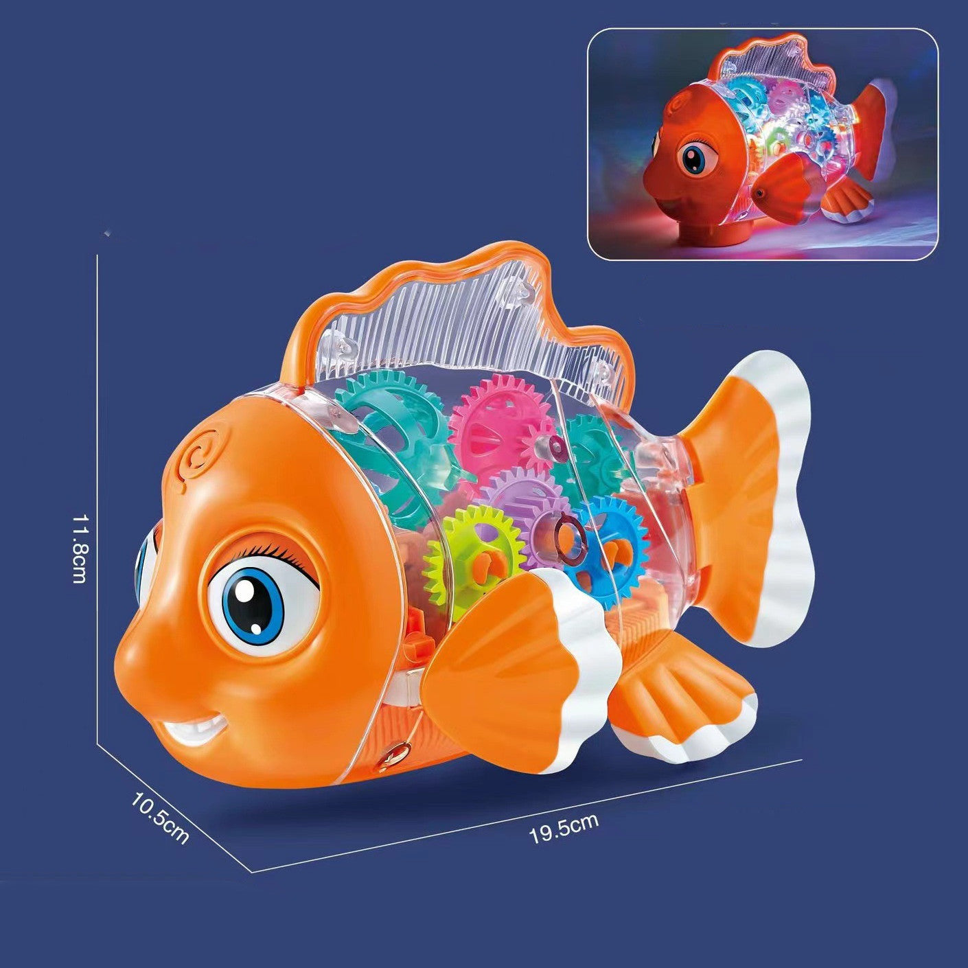 Elektrische Ausrüstung Goldfisch Spielzeug Lichter Musik Universal Walking