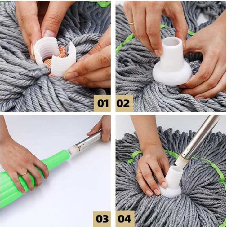 Rotary Hand-Free Floor Mop – 360° Spin Cleaning Stick