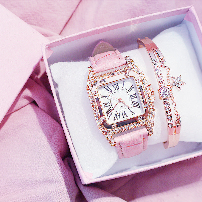 Ensemble Montre-Bracelet Femme Élégance Cuir – Mode &amp; Résistance