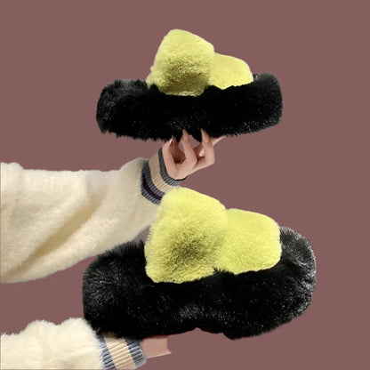 PANTOUFLE GRENOUILLE DUVETEUSES
