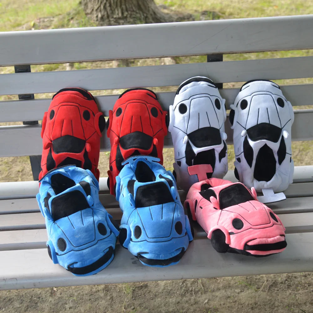 PANTOUFLES BLEU CAR