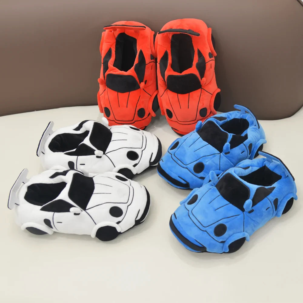 PANTOUFLES BLEU CAR