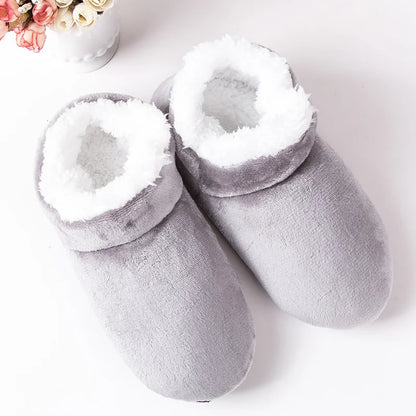 PANTOUFLES EN COTTON BLEU