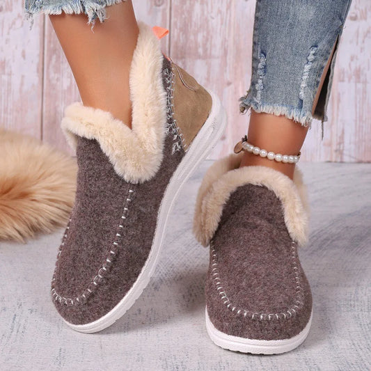 PANTOUFLES EN LAINE MOUTON BEIGE