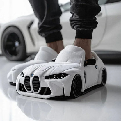 PANTOUFLES  EN VOITURE EN PELUCHE