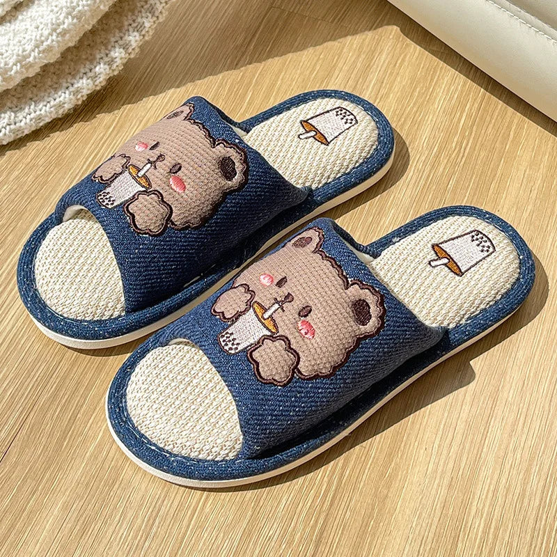 PANTOUFLES À POMPON