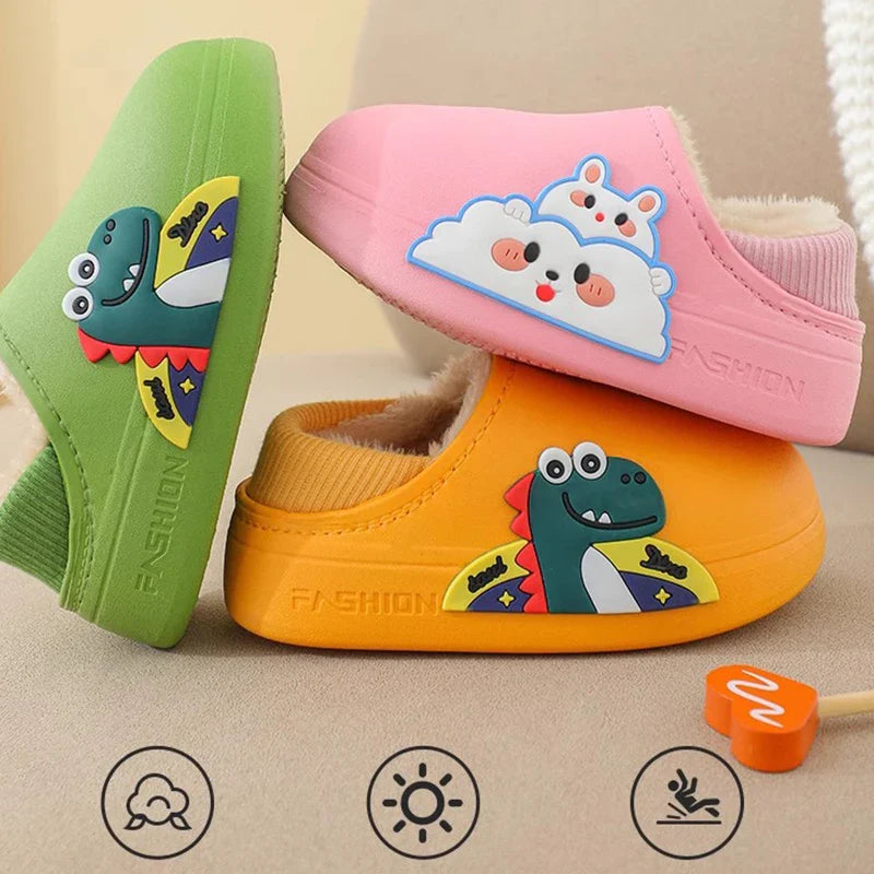 Pantoufle Dinosaure Garçon Fille1