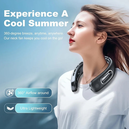 Portable Rechargeable Neck Fan