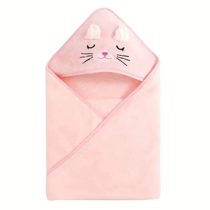Peignoir pour bébé en forme d'animal, absorbant rapidement, doux, à capuche, chaud, en velours de corail, Robe de nuit, bain câlin pour de nombreuses scènes