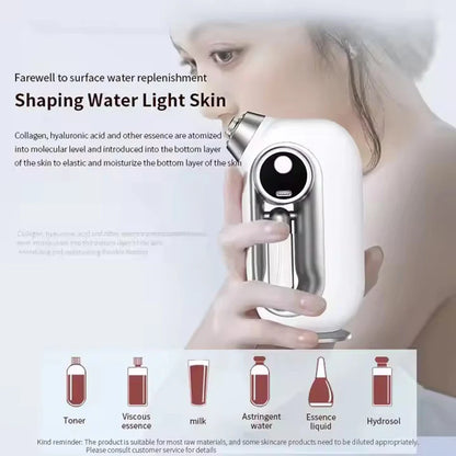 Pulvérisateur de brume hydratant pour la peau du visage, aérographe, nettoyage en profondeur du visage, injecteur d'oxygène, compresseur de brosse à Air sans fil