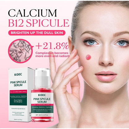 Sérum Anti-âge raffermissant les pores à épicule rose, Ampoule éclaircissante hydratante et lissante pour le visage, soin brillant coréen pour la peau