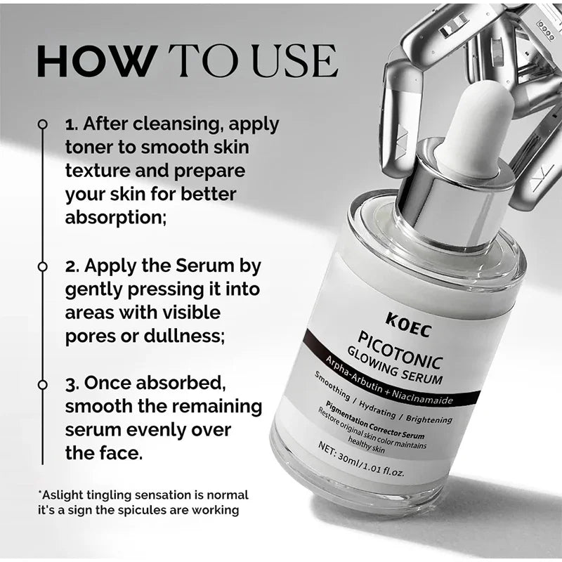 Sérum Anti-âge raffermissant les pores à épicule rose, Ampoule éclaircissante hydratante et lissante pour le visage, soin brillant coréen pour la peau