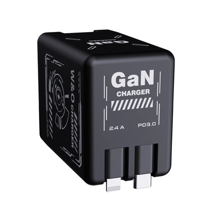W&O 20W GaN Fast Charger with Type-C & Lightning Cable