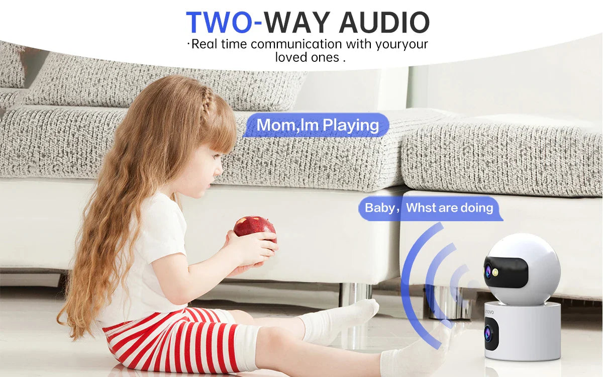 Lenovo-Caméra de surveillance IP sans fil, moniteur de sécurité pour bébé, suivi automatique, caméra de vidéosurveillance intelligente, WiFi 5G, 4K, objectif touriste, maison