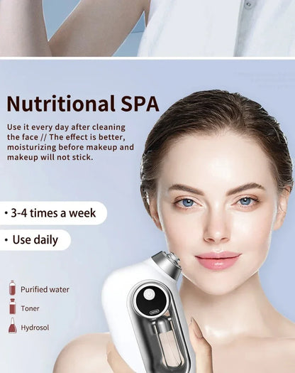 Pulvérisateur de brume hydratant pour la peau du visage, aérographe, nettoyage en profondeur du visage, injecteur d'oxygène, compresseur de brosse à Air sans fil