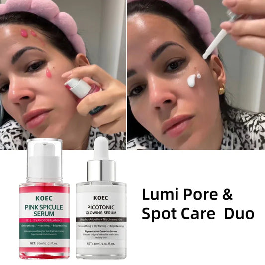 Sérum Anti-âge raffermissant les pores à épicule rose, Ampoule éclaircissante hydratante et lissante pour le visage, soin brillant coréen pour la peau