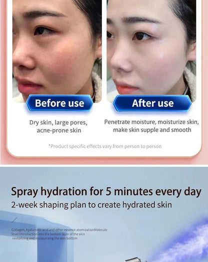Pulvérisateur de brume hydratant pour la peau du visage, aérographe, nettoyage en profondeur du visage, injecteur d'oxygène, compresseur de brosse à Air sans fil