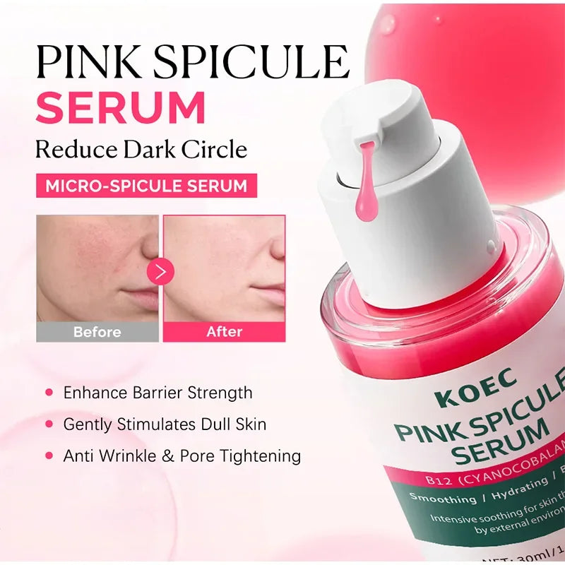 Sérum Anti-âge raffermissant les pores à épicule rose, Ampoule éclaircissante hydratante et lissante pour le visage, soin brillant coréen pour la peau