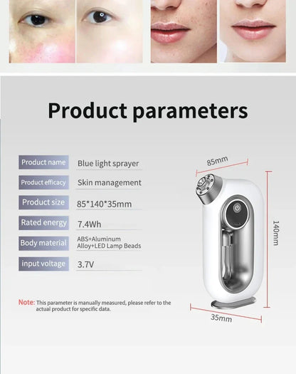 Pulvérisateur de brume hydratant pour la peau du visage, aérographe, nettoyage en profondeur du visage, injecteur d'oxygène, compresseur de brosse à Air sans fil