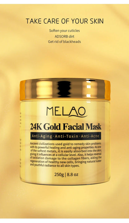 Tiroir AO-Masque facial doré 24K, Masque de beauté, élimine la peau, Masques qualifiée aux hydratants au collagène doré, Frankreich