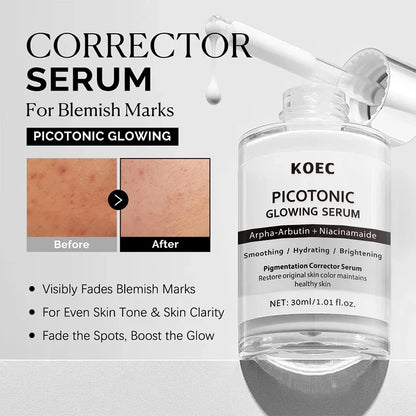 Sérum Anti-âge raffermissant les pores à épicule rose, Ampoule éclaircissante hydratante et lissante pour le visage, soin brillant coréen pour la peau