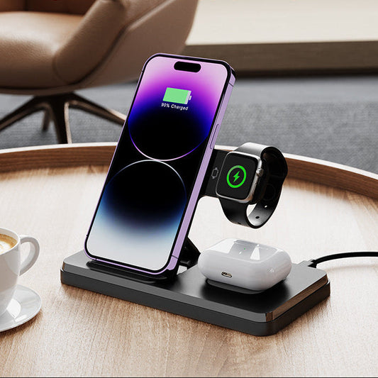 ⚡Chargeur Sans Fil 3-en-1 Pliable – Simplifiez Votre Recharge !⚡
